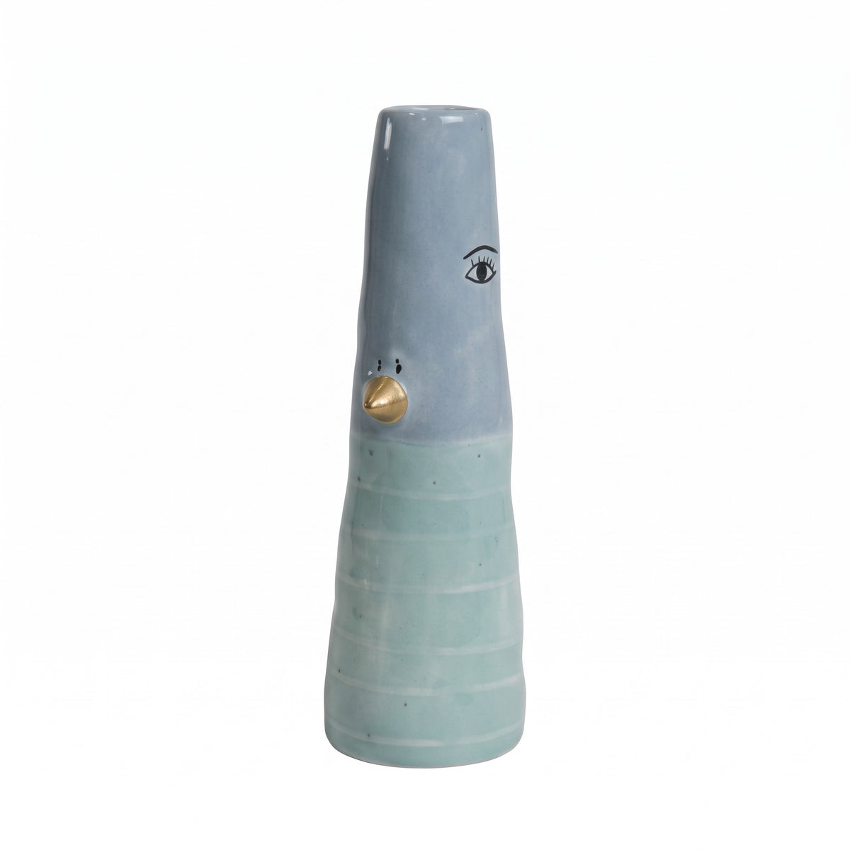 Vase and 16 cm blå eller aquafarvet