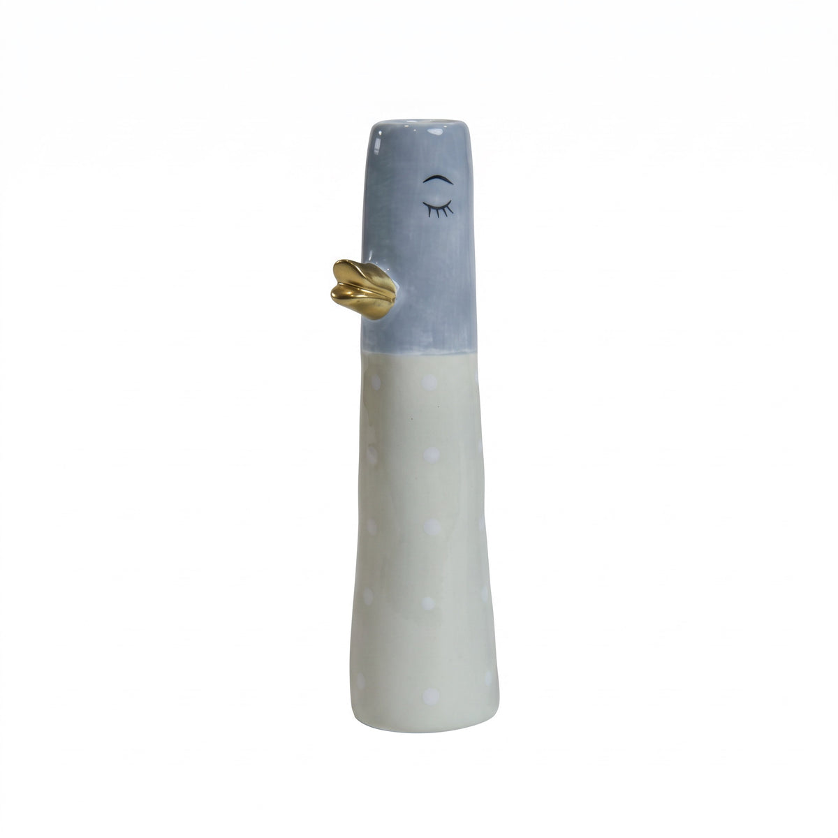Vase and 18 cm lyseblå & lysegrå