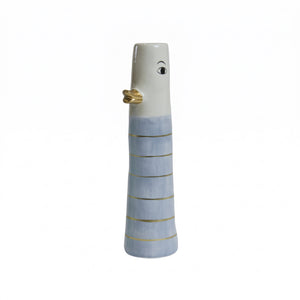 Vase and 18 cm lyseblå & lysegrå