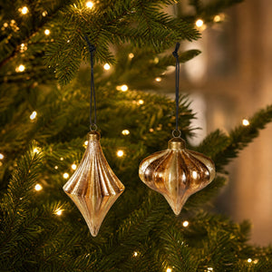 Julekugler guld og brun