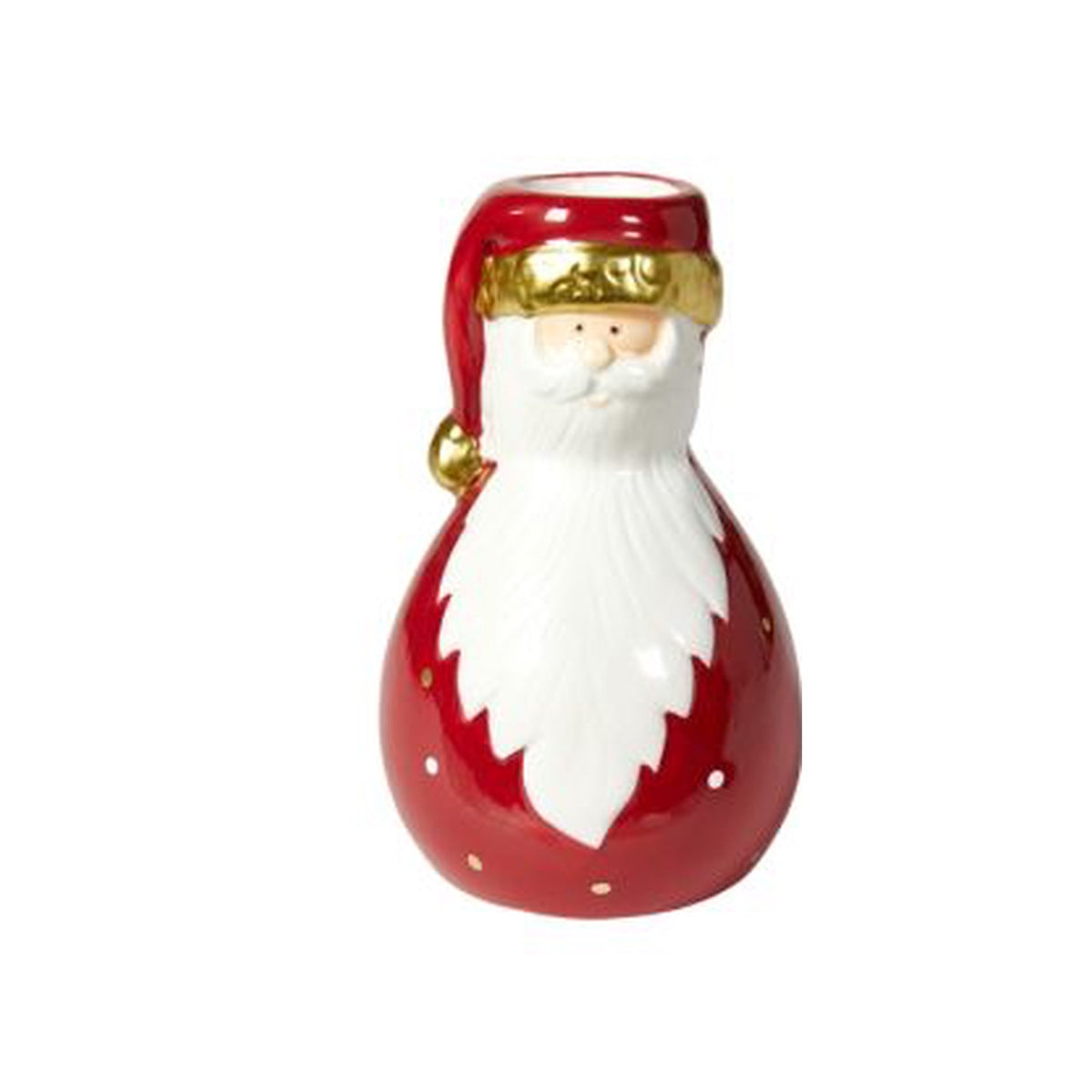 Vase julemand med hue 15 cm høj