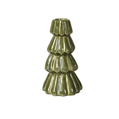 Lysestage træ 14 cm høj