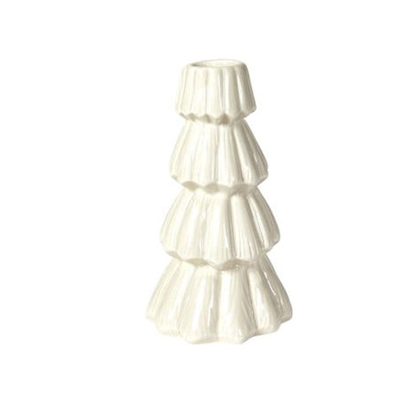 Lysestage træ 14 cm høj