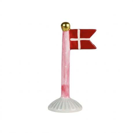 Flag 14 cm højt i keramik med mintgrøn fod fra Speedtsberg