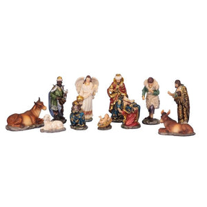 Krybbespil med 11 figurer 4 cm -14,5 cm høje