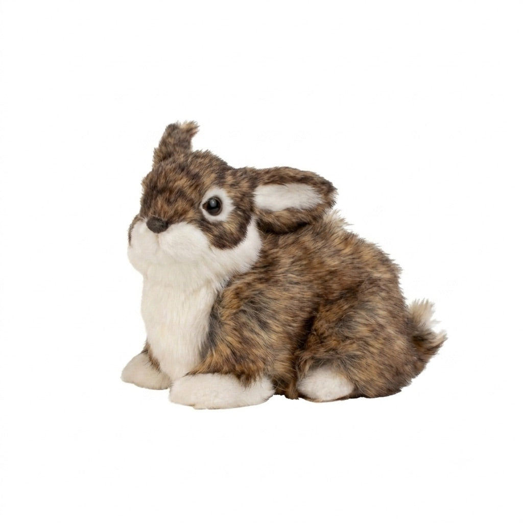 Hare med kunstpels 14 cm høj