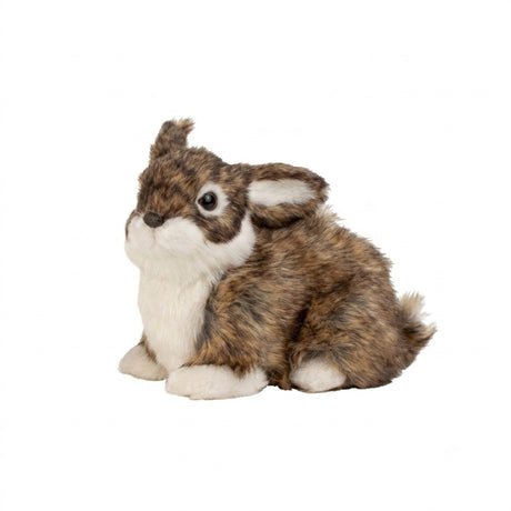 Hare med kunstpels 14 cm høj