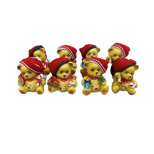 Bamse med strikket hue