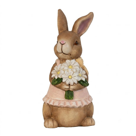 Påskehare med blomster eller gulerødder
