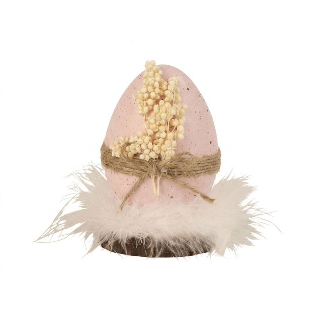 Pyntet påskeæg 12 cm højt