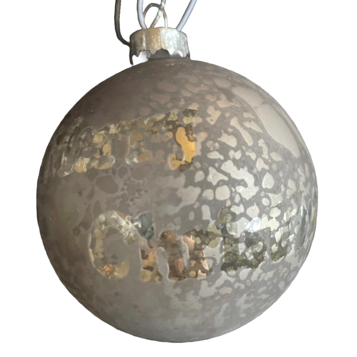 Julekugler med krakeleret overflade