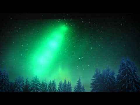 Baggrund på lærred med Nordlys effekt