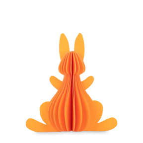 Påskehare i papir orange 13 cm