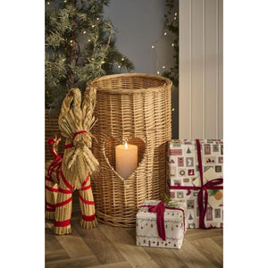 Julegavepapir med julemærker