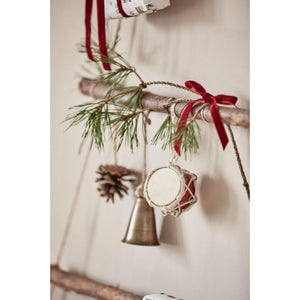 Velourbånd på spole 10 m bordeaux