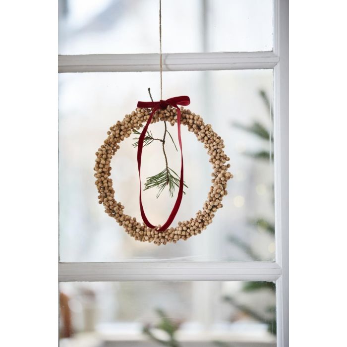 Velourbånd på spole 10 m bordeaux