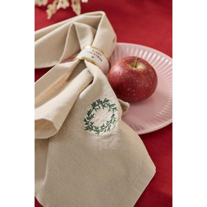 Stofserviet Tradition med julekrans