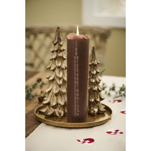 Ib Laursen Kalenderlys 1-24 præget tal hasselnød