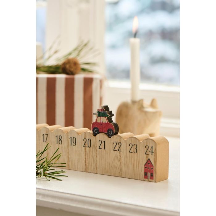 Julekalender 1-24 kørende bil