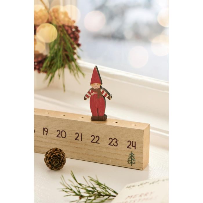 Julekalender med gående nisse