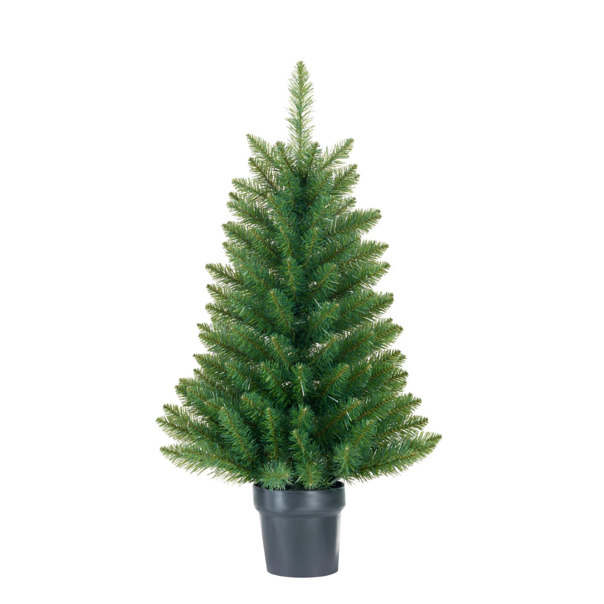 Riverton juletræ med sort potte 90 cm højt