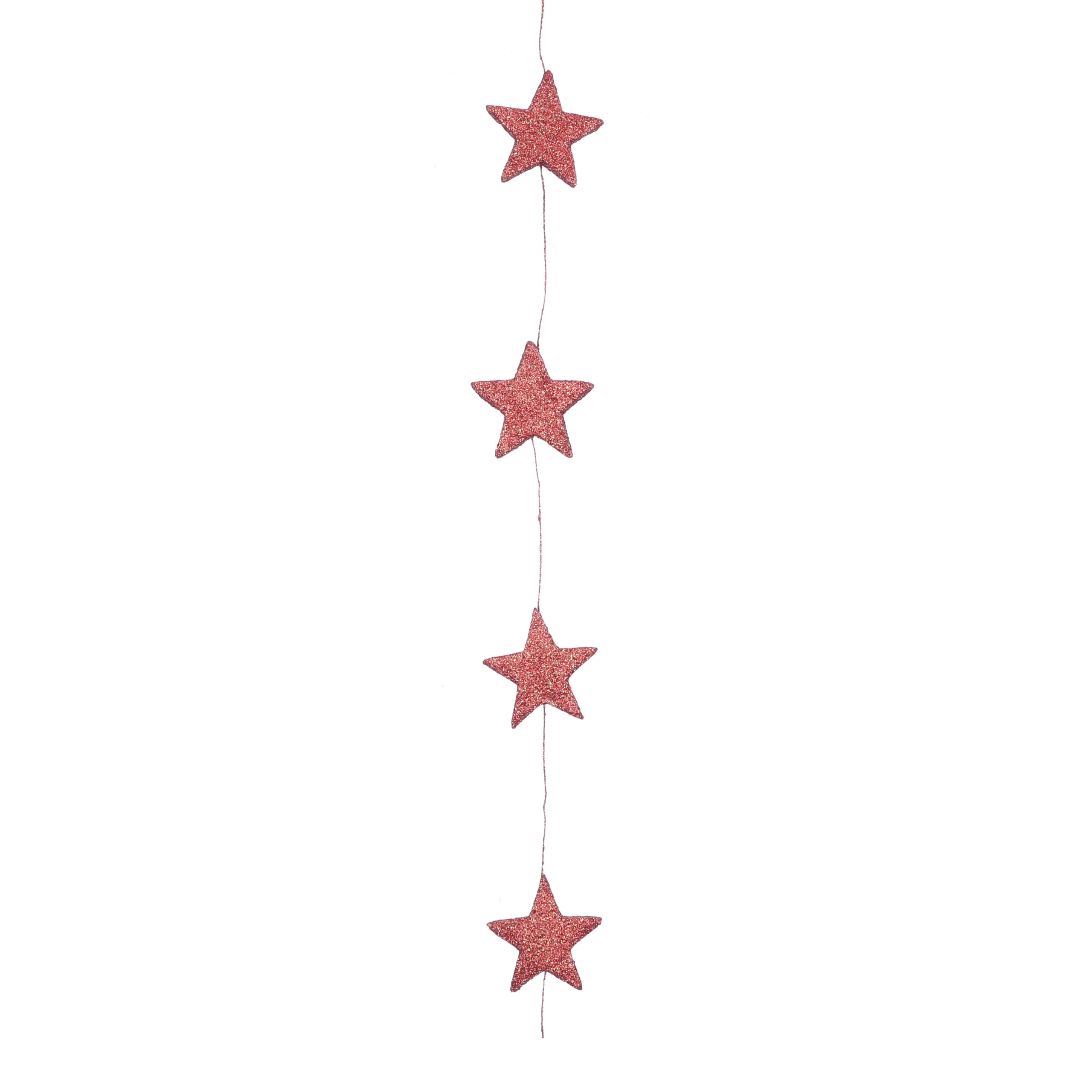 Guirlande med stjerner rød