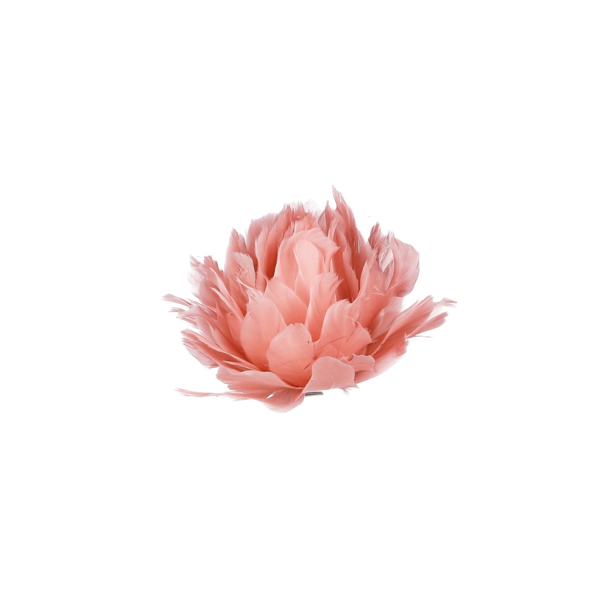 Billede af Blomsterhoved med klips lyserød