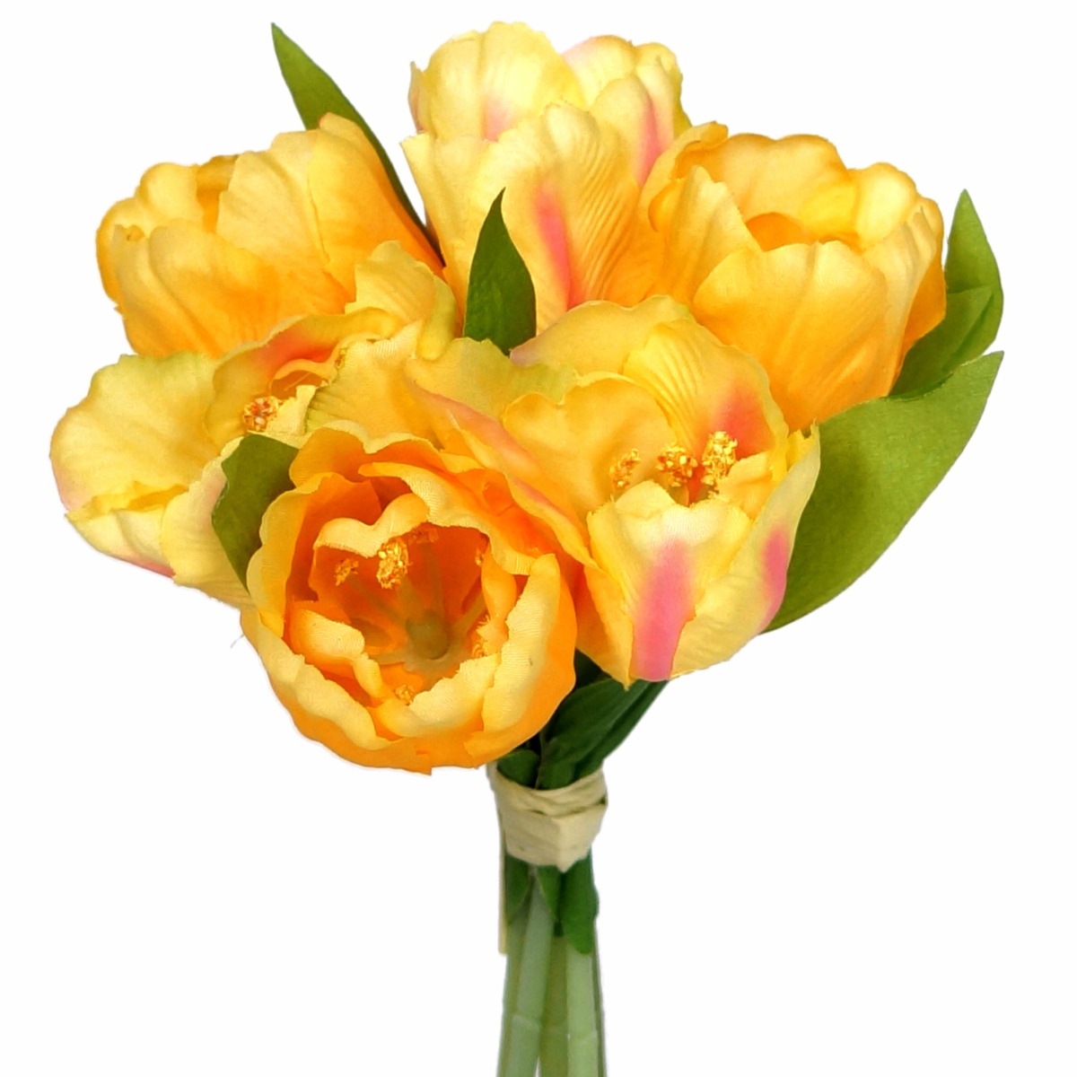 Billede af Buket med gule tulipaner