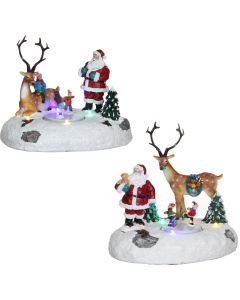 Julemand med rensdyr