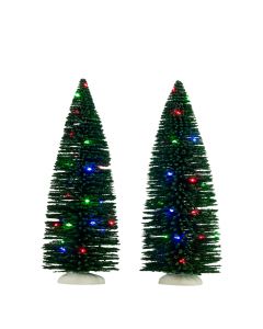 Juletræ med flerfarvet lys 2 pak