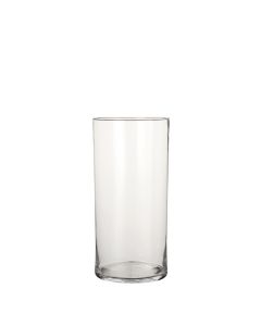 Cylinder glasvase 40 cm høj 19 cm i dia