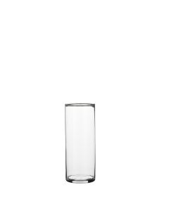 Cylinder glasvase 24 cm høj 9 cm i dia