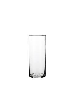 Cylinder glasvase 30 cm høj 12 cm i dia