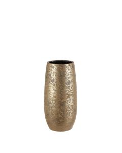 Clemente guldfarvet vase 35 cm høj 
