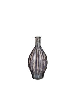 Palermo vase klar og sort 60 cm høj