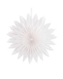 Hvid stjernesol 50 cm i diameter