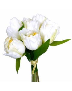 Buket med hvide tulipaner