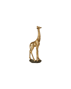 Guldfarvet giraf 35 cm høj