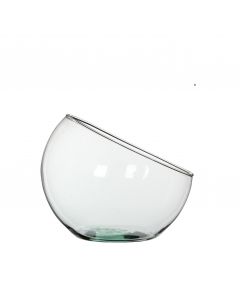 Glasbowle skrå åbning 24 cm i diameter