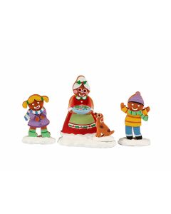Mrs. Claus and Cookies Set Of 3