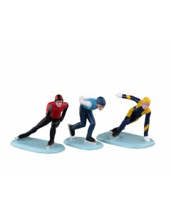 Speed Skaters Set Of 3