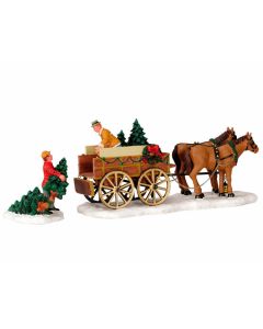 Christmas Tree Wagon Set Of 2
