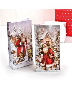 Papirsposer med julemænd 24-pak