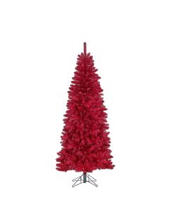 Colchester kunstigt rødt juletræ 185 cm højt 