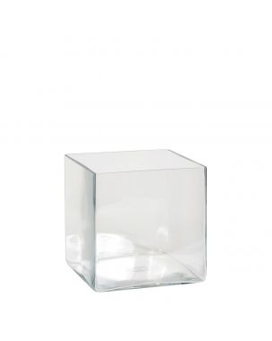 Britt firkantet vase 20 cm høj 20 cm bred