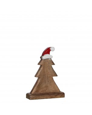 Christmas tree with Santa hat