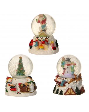 Snow globe with Christmas motif
