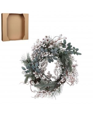 Wreath with white berries