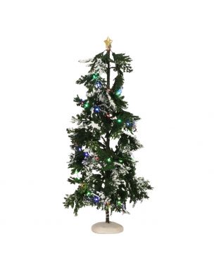 Luville Conifer with colored lights large