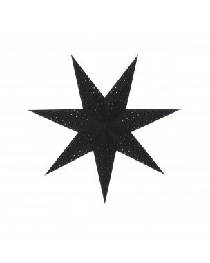 Black velour Christmas star
